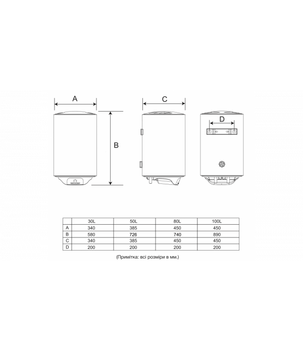 Водонагрівач WetAir MWH4-80L